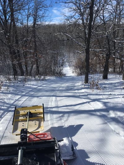 Skiers on the trail 7